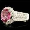 Image 2 : 18K Gold 2.03ct Spinel & 1.11ctw Diamond Ring