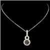 Image 2 : 14K Gold 0.62ctw Fancy Diamond Pendant