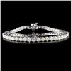 Image 1 : 14K White Gold 4.00ctw Diamond Bracelet