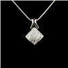 Image 1 : 18K Gold 1.90ctw Diamond Pendant