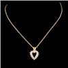 Image 2 : 14K Gold 0.36ctw Diamond Pendant