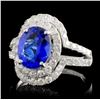 Image 2 : 18K White Gold 2.20ct Tanzanite & 1.05ctw Diamond