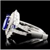 Image 3 : 18K White Gold 2.20ct Tanzanite & 1.05ctw Diamond