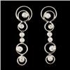 Image 1 : 18K Gold 0.68ctw Diamond Earrings