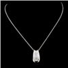 Image 2 : 14K Gold 0.73ctw Diamond Pendant