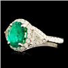 Image 2 : 18K Gold 1.96ct Emerald & 0.95ctw Diamond Ring