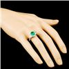 Image 3 : 18K Gold 1.96ct Emerald & 0.95ctw Diamond Ring