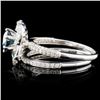 Image 3 : 18K White Gold 1.52ctw Fancy Color Diamond Ring