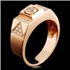 Image 1 : 14K Gold 0.84ctw Fancy Diamond Ring