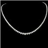 Image 1 : 14K Gold 8.68ctw Diamond Necklace