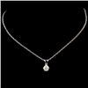 Image 2 : 14K Gold 0.25ctw Diamond Pendant