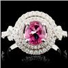 Image 1 : 18K Gold 1.33ct Spinel & 0.53ctw Diamond Ring