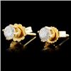 Image 2 : 14K Gold 0.36ctw Diamond Earrings