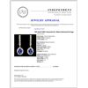 Image 3 : 14K Gold 4.00ct Tanzanite & 1.50ctw Diamond Earrin