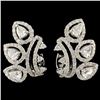 Image 1 : 18K Gold 1.28ctw Diamond Earrings