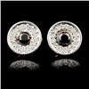 Image 1 : 14K Gold 0.35ctw Fancy Color Diamond Earrings