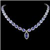 Image 1 : 14K Gold 38.99ctw Tanzanite & 7.74ctw Diamond Neck