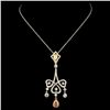 Image 2 : 18K Gold 2.18ctw Fancy Diamond Pendant