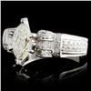 Image 2 : 18K White Gold 1.74ctw Diamond Ring