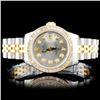 Image 1 : Rolex YG/SS DateJust Ladies Diamond Wristwatch