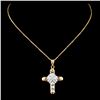 Image 2 : 14K Gold 0.27ctw Diamond Pendant