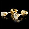 Image 2 : 14K Gold 0.24ctw Diamond Earrings