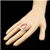 Image 3 : 14K Gold 19.15ct Morganite & 1.57ctw Diamond Ring