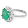 Image 2 : 14K Gold 5.00ct Emerald & 0.60ct Diamond Ring