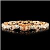 Image 2 : 14K Gold 9.15ct Morganite & 1.50ctw Diamond Bracel