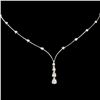 Image 2 : 14K Gold 1.40ctw Diamond Necklace