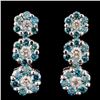 Image 1 : 18K Gold 1.75ctw Diamond Earrings