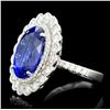 Image 3 : 18K Gold 7.59ct Tanzanite & 1.51ct Diamond Ring