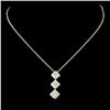 Image 1 : 14K Gold 0.25ctw Diamond Pendant