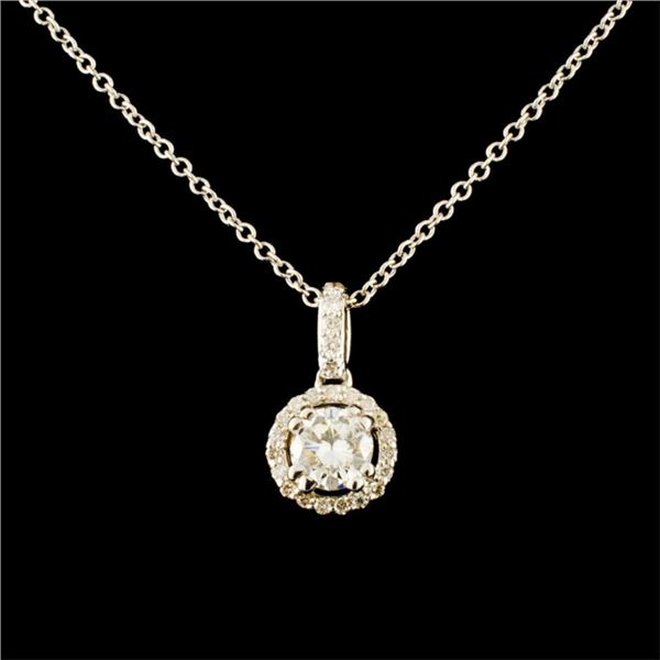 14K Gold 0.63ctw Diamond Pendant