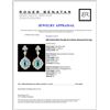 Image 3 : 18K Gold 8.40ct Paraiba & 4.52ctw Diamond Earrings
