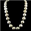 Image 1 : 14K Gold 13-16MM Tahitian South Sea Pearl Necklace