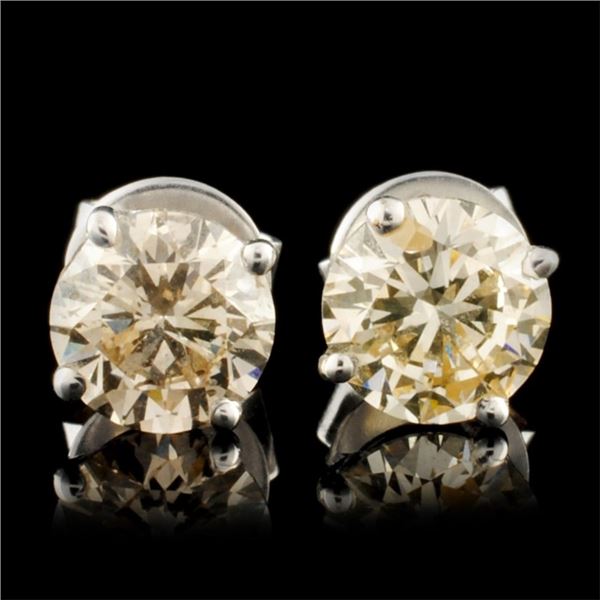 14K Gold 2.06ctw Diamond Stud Earrings