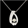 Image 2 : 14K Gold 0.39ctw Diamond Pendant