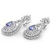 Image 2 : 14K Gold 6.00ct Tanzanite & 7.20ct Diamond Earring