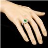 Image 3 : 18K Gold 1.93ct Tsavorite & 0.95ctw Diamond Ring