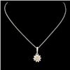 Image 2 : 14K Gold 0.58ctw Diamond Pendant