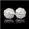 Image 1 : 18K White Gold 1.16ctw Diamond Earrings