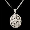 Image 1 : 14K Gold 0.25ctw Diamond Pendant