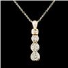 Image 2 : 14K Gold 0.47ctw Diamond Pendant