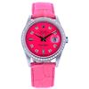 Image 2 : Rolex DateJust Diamond Hot Pink 36MM Wristwatch