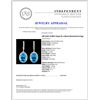 Image 3 : 14K Gold 14.00ct Topaz & 1.10ctw Diamond Earrings