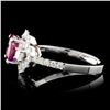 Image 3 : 18K White Gold 1.81ct Spinel & 0.64ct Diamond Ring