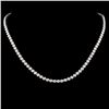 Image 1 : 18K Gold 9.20ctw Diamond Necklace