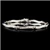 Image 1 : 14K Gold 0.95ctw Diamond Bracelet