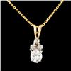 Image 2 : 14K Gold 0.26ctw Diamond Pendant